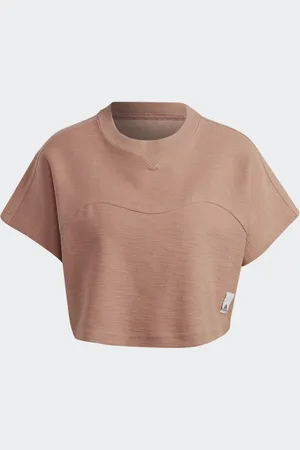 adidas Lounge Terry Loop Crop Top Women 2XL