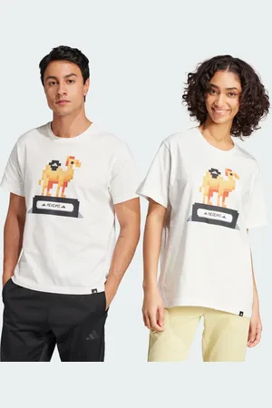 adidas Camel Pixel Tee (Gender Neutral) Unisex L