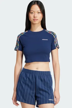 adidas Originals x Liberty London 3-Stripes Infill Baby Tee Women S