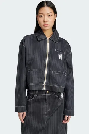 adidas Allover Print Cropped Zipped Jacket Women XL