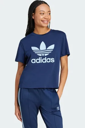 adidas Adicolor Trefoil Boxy Tee Women L