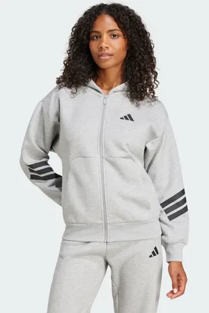 adidas Future Icons 3-Stripes Full-Zip Hoodie Women XS