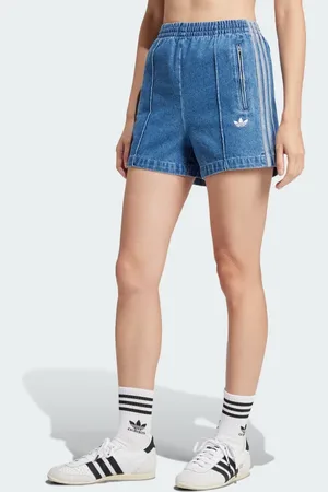 adidas Adicolor Denim Firebird Shorts Women S