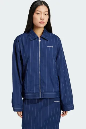 adidas Pinstripe Harrington Jacket Women L