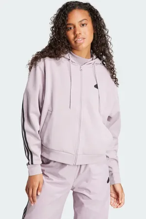 adidas Future Icons 3-Stripes Full Zip Hoodie Women 2XS