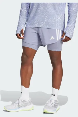 adidas Own the Run 3-Stripes 2-in-1 Shorts Men XL
