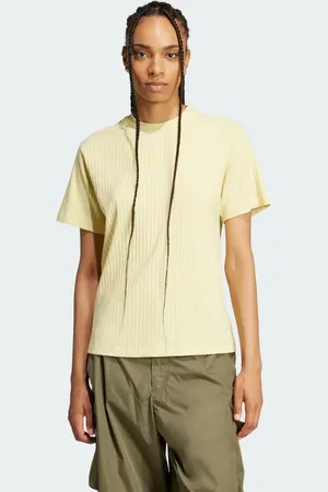 adidas Essentials Wide Rib Tee Women S