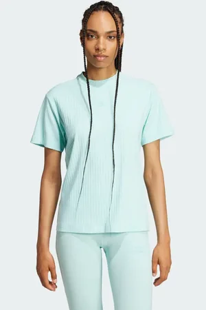adidas Essentials Wide Rib Tee Women S