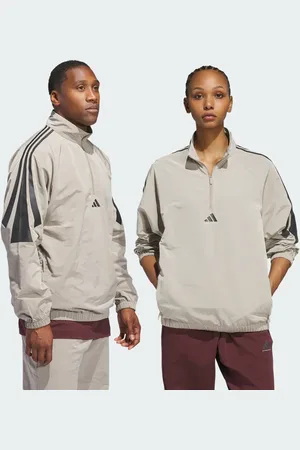 adidas Basketball Woven Half-Zip Sweater (Gender Neutral) Unisex L