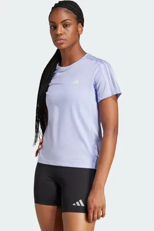 adidas Own the Run 3-Stripes Tee Women M
