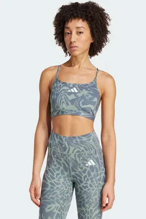 adidas Aeroreact Training Light Support 3-Stripes Bra Women L C-D