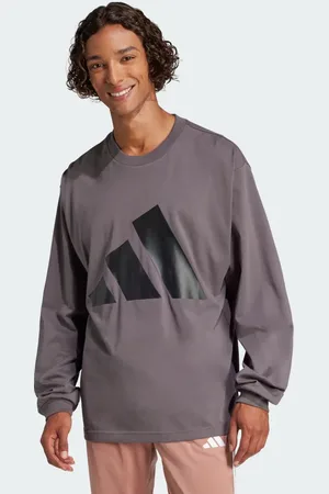 adidas Essentials Big Logo Single Jersey Long Sleeve Tee Men 2XL