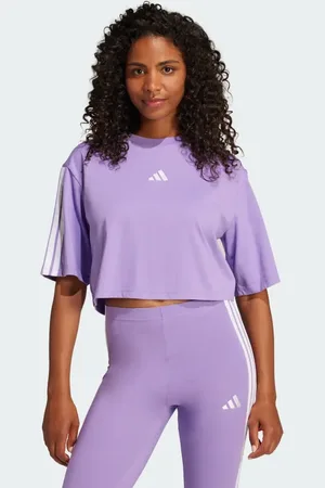 adidas Essentials 3-Stripes Cotton Loose Tee Women M