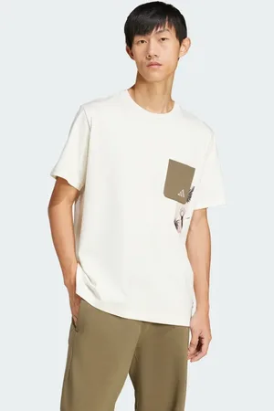 adidas Lens Elevated Pocket Graphic Tee Men L