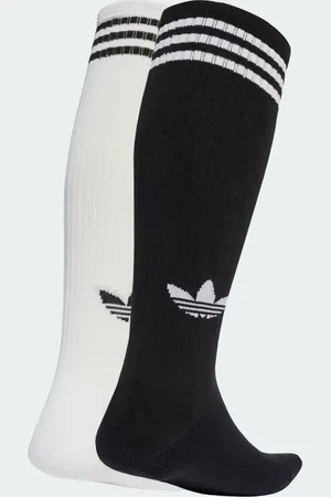 adidas 3-Stripes Knee Socks 2 Pairs Unisex 37-39