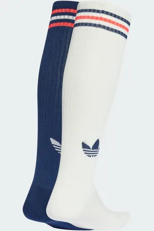 adidas 3-Stripes Knee Socks 2 Pairs Unisex 40-42