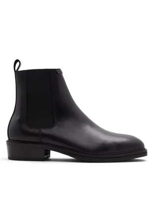 Mens black leather chelsea sales boots sale