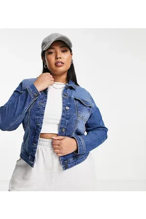 ONLY Denim jacket in mid wash
