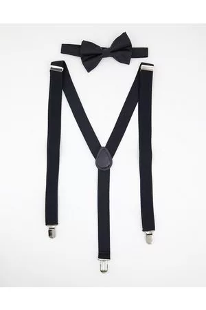 ASOS Brace and bow tie set in