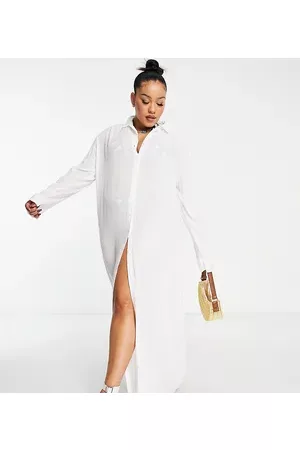 Esmée Women Casual Dresses - Esmee Plus Exclusive maxi beach shirt dress in