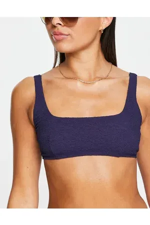 & OTHER STORIES Crop textured bikini top in