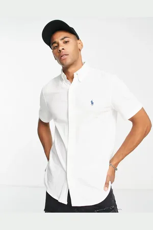 Ralph Lauren Short sleeve pique shirt slim fit player logo in