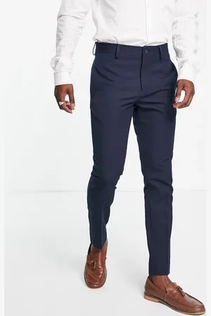 Bolongaro Wedding plain skinny suit trousers in
