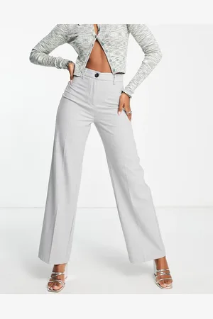 Bershka Wide leg slouchy dad trousers in light