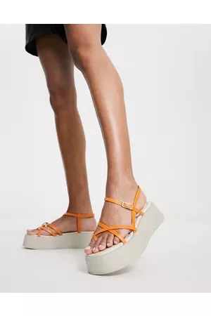 Vagabond Courtney strappy flatform sandals in leather