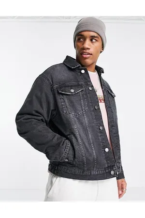 River island denim jacket hot sale mens