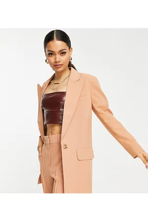 ASOS DESIGN Petite perfect blazer in camel