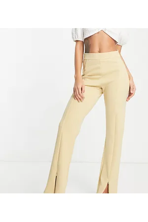 Y.A.S wide leg tailored trousers in dark green