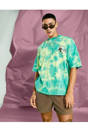 ASOS Oversized t-shirt in tie dye with mushroom chest print