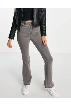 Noisy May Sallie high waisted flared jeans in light
