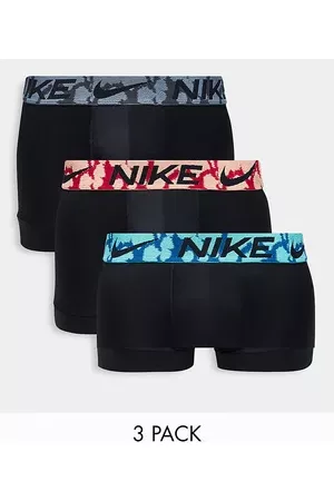 Nike Dri-Fit Essential Microfiber trunks 3 pack in with tie dye waistband