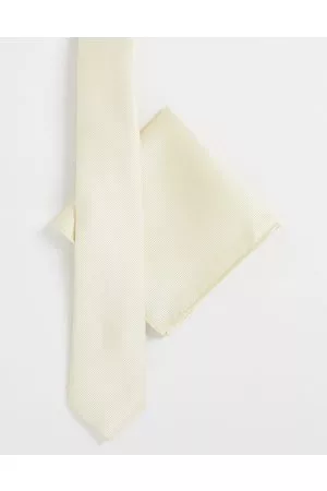 Harry Brown Tie & pocket square in stone