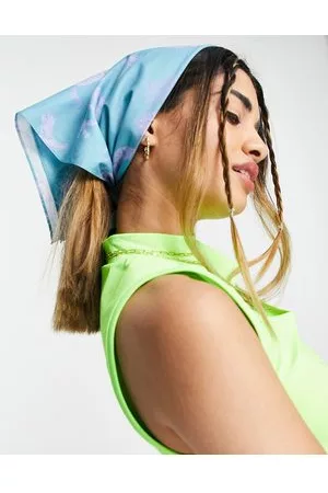 ASOS Cotton headscarf in horse print in
