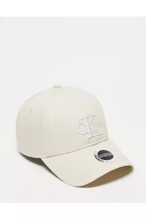 Calvin Klein Men Caps - Cotton monogram logo cap in beige
