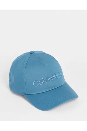 Calvin Klein Men Caps - Cotton large logo cap in - LBLUE