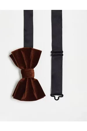 ASOS DESIGN Bow tie in dark cord
