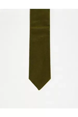 ASOS DESIGN Men Neckties - Slim tie in khaki cord