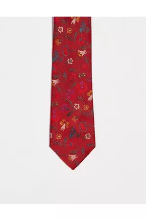 ASOS Slim tie in burgundy floral
