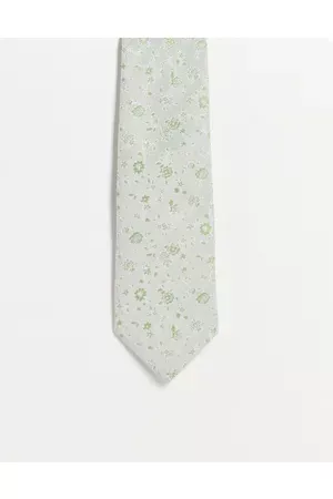 ASOS Slim tie in pale ditsy floral