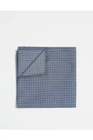 ASOS DESIGN Men Pocket Squares - Pocket square in and white deco design