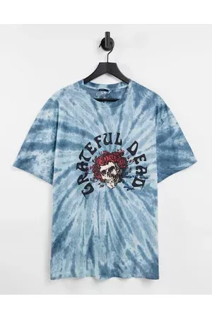 ASOS AO DEIGN t-shirt with Grateful Dead print in tie dye