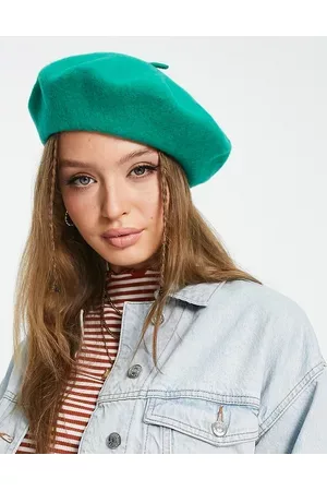 Pieces Wool beret in bright
