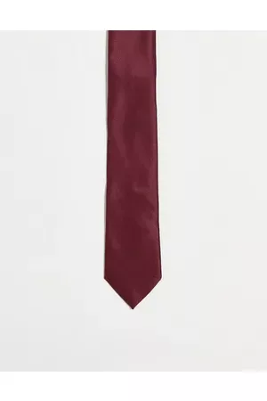 ASOS Slim tie in burgundy