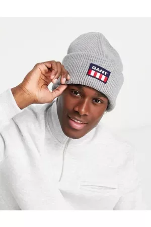 GANT Wool beanie with retro shield logo in