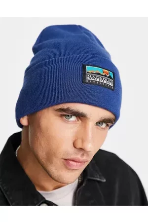 Napapijri F-mountain patch logo beanie in