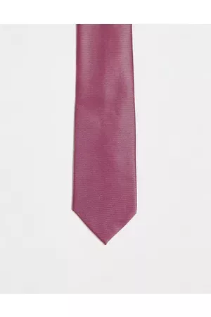 ASOS Slim tie in dark rose